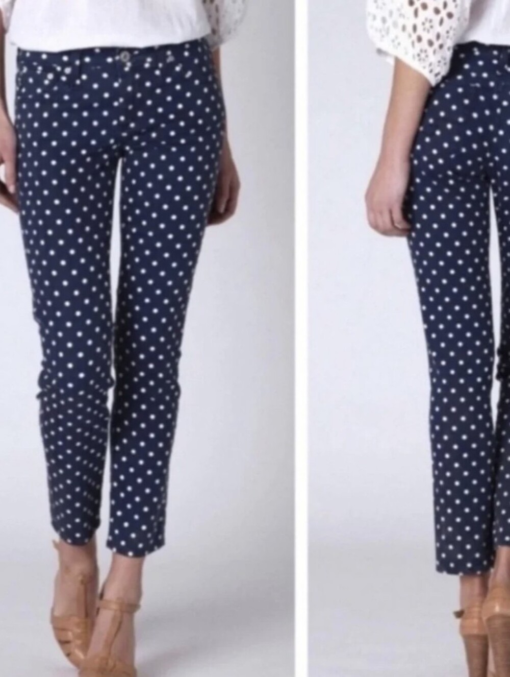 Anthropologie Stevie Ankle AG Polka Dot Pants